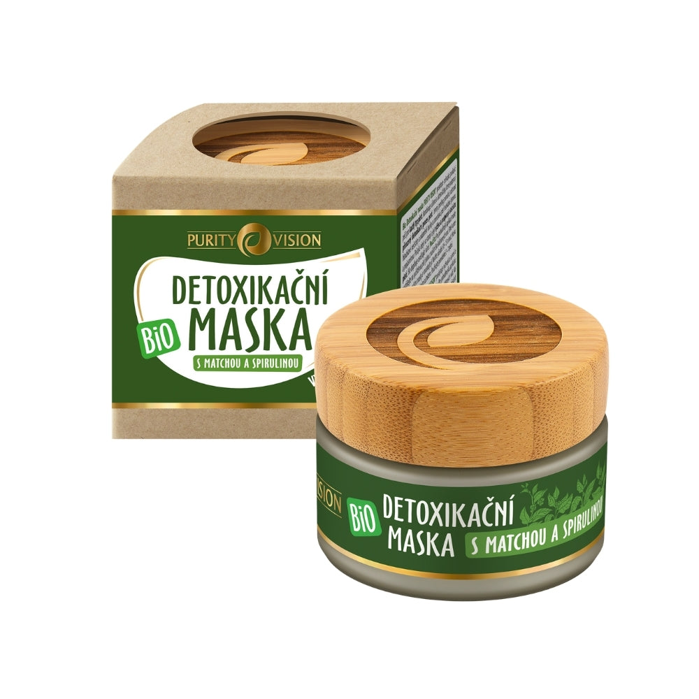 Βιολογική Μάσκα Αποτοξίνωσης με Matcha και Σπιρουλίνα 40 ml